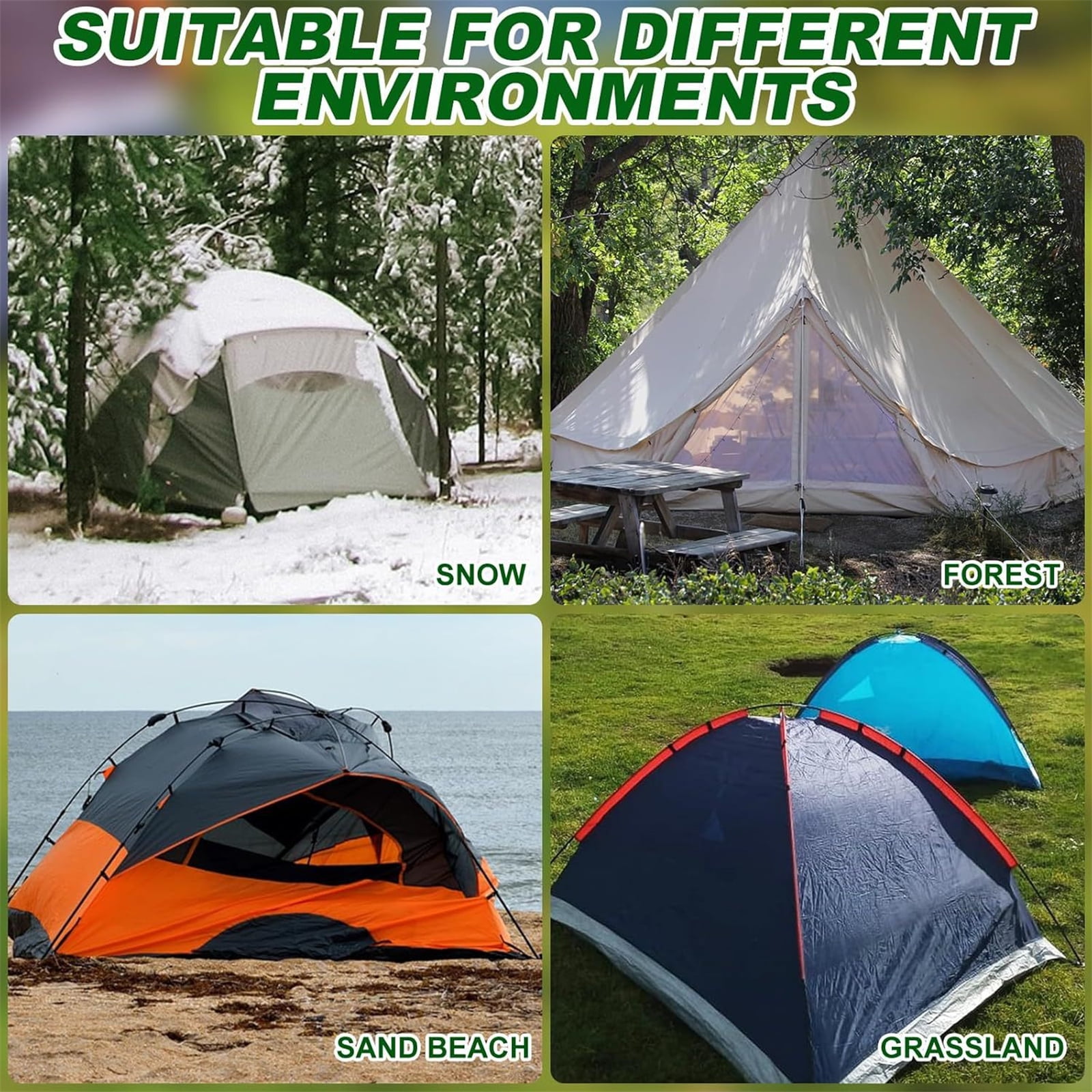 8Pcs Outdoor Campings Tent Peg with Hexagon Socket Screw Anchors Tent Stakes Ground Anchors Tent Stakes Easy to Use