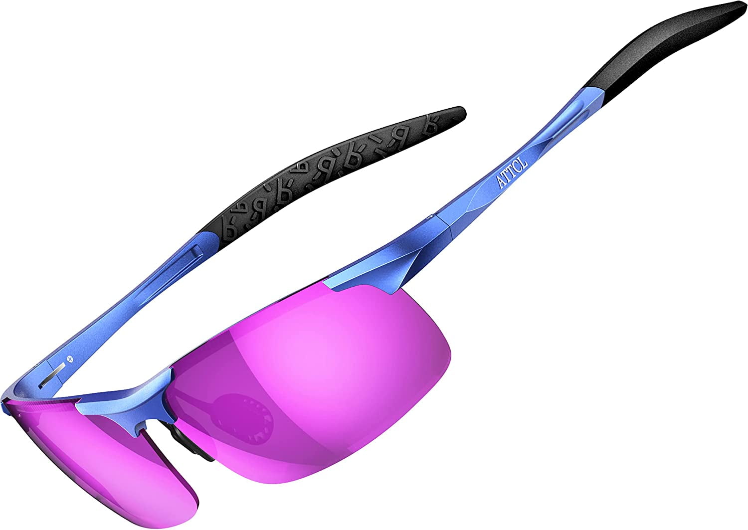 ATTCL Mens Sports Driving Polarized Sunglasses for Men Almg metal