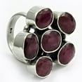 thumbnail image 3 of Natural Ruby Multi Gemstone Unique Ring For Women, Statement Ring, Stackable Ring, Amazing Ring, Gothic Ring, Expensive Ring, Pinky Ring, Antique Ring, July Birthstone (ruby, Size 7), 3 of 5