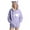 Purple, variant on Women's French Terry Hooded Sweatshirt Loose Fit Long Sleeve Fall Casual Comfort​​