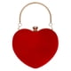 thumbnail image 1 of Bolso de mano rojo con correa desmontable en corazón de bolso de noche bolso de mano para boda, graduación, novia, r, r Yuyangstore Embrague del bolso, 1 of 8