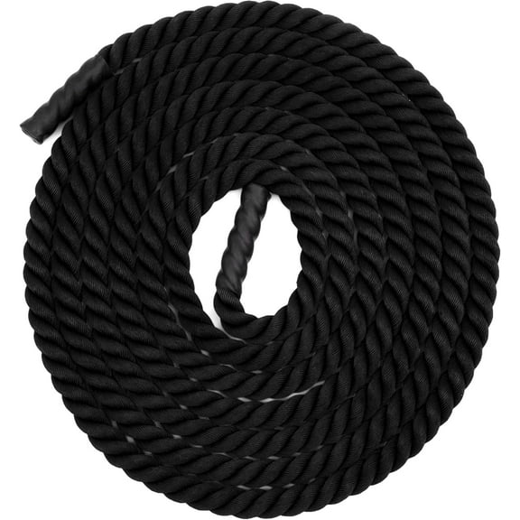 Champion Sports RPT2040 Heavy Training Rope: Rhino Poly Strength & Conditioning Heavy Gym Battle Ropes - Cardio, Cross Training, Weight Training & Crossfit - 2" x 40'