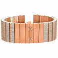 thumbnail image 4 of 18K Rose Gold Finish Jojo Jojino Joe Rodeo Solid Stainless Steel 54mm Real Diamond Dial Watch, 4 of 7