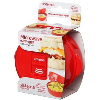  Sistema Microwave Cookware Bowl, Round, 30.9 Ounce/ 3.8 Cup,  Red: Home & Kitchen