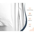 thumbnail image 3 of SGI Bedding 1000 TC Egyptian Cotton Bed Sheet Set - Wyoming King Size Sheets 1000 Count Sheets Soft, Durable Sheets Cotton Sheets in 1000 TC 15" Inch Deep, White, 3 of 8