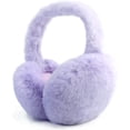 thumbnail image 2 of Foldable Ear Muffs for Women Cold Weather Fluffy Earmuffs Winter Warm Headband Cute Slouchy Ear Warmers, 2 of 5