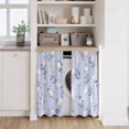 thumbnail image 6 of Easter Bunny Kitchen Curtains 45 Inch Length, Spring Purple Flower Rustic Rabbit Blue Tiers Curtains for Bathroom Bedroom Cafe, Light Filtering Small Window Treatment Short Drapes 2 Panels 42"Wx45"L, 6 of 8