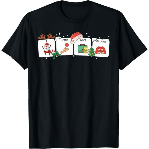 Christmas Santa Special Education Funny SPED Teacher Xmas PJ T-Shirt Shirts