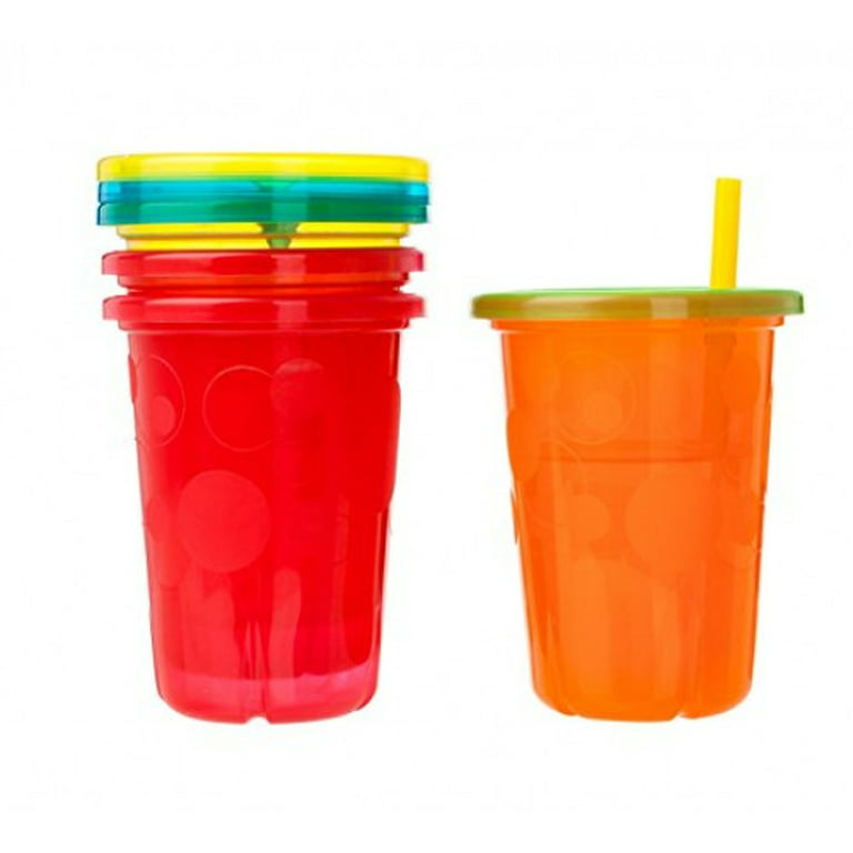 The First Years Take & Toss Spill-Proof Straw Cups - 10oz, 4 Pack