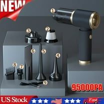 95000Pa Wireless Car Vacuum Cleaner, Powerful 120W Handheld Rechargeable Air Blower with USB Charging, Wet and Dry Vacuum for Car, Home, and Office