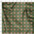 thumbnail image 4 of Soimoi Green Velvet Fabric Diamond Geometric Decor Fabric Printed Yard 58 Inch Wide, 4 of 5