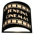 thumbnail image 2 of Meyda Tiffany 134366 Tinseltown 2 Light 10" Tall Wall Sconce - Black, 2 of 3
