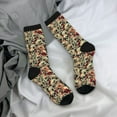 thumbnail image 5 of Hirioo Skulls1 Pattern Adult Middle Tube Socks Breathable Sock Non-Pilling,Contrasting Color Design, 5 of 6
