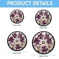 thumbnail image 6 of Stained Glass Window Hanging - White Purple Daisy Birth Flower Suncatcher for Door Garden Home Decor Sun Catchers Christmas Mother's Day Birthday Gifts for Women Men Mom Nana, 6 of 6