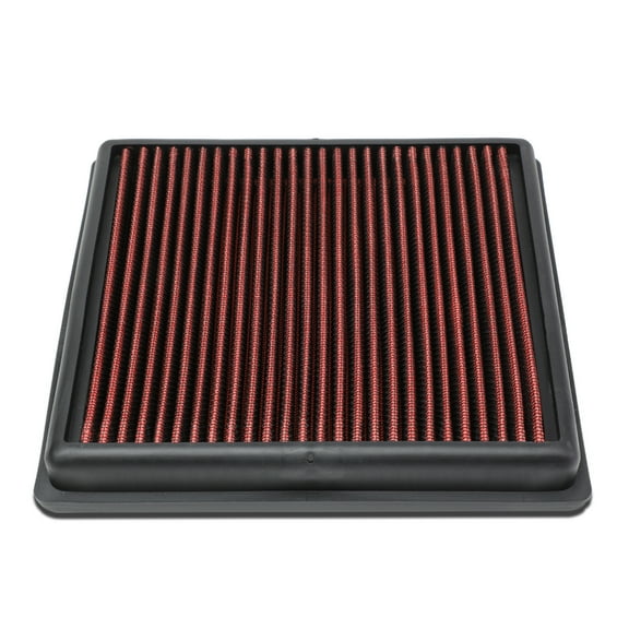 DNA Motoring AFPN-171-RD For 2014 to 2017 VW Polo Jetta Golf 1.6L L4 Fuel Injection High Flow Drop In Panel Air Filter Red