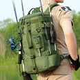 thumbnail image 3 of Tactical Fishing Backpack Tackle Bag with Rod Holders Fish Equipment Storage Molle Camping Hiking Outdoor Multifunctional Bag, 3 of 9