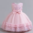 thumbnail image 2 of Yanlir Robe en Tulle à Paillettes pour Fille Sans Manches à Col Rond, Robe de Fête Scintillante, Tenue d'Été à la Mode pour Enfants, Style Princesse, Respirante, Tenue Décontractée pour les Vacances (Rose, 12-24 Mois), 2 of 4