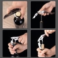thumbnail image 2 of Abridor de Vinos Profesional Multifuncional Sacacorchos Llave de Vino, 2 of 12