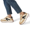 thumbnail image 6 of LUCKY STEP Womens Platform Shoes Chunky Fashion Lace-up Sneakers Casual Shoes,Beige&Black, 6 of 6