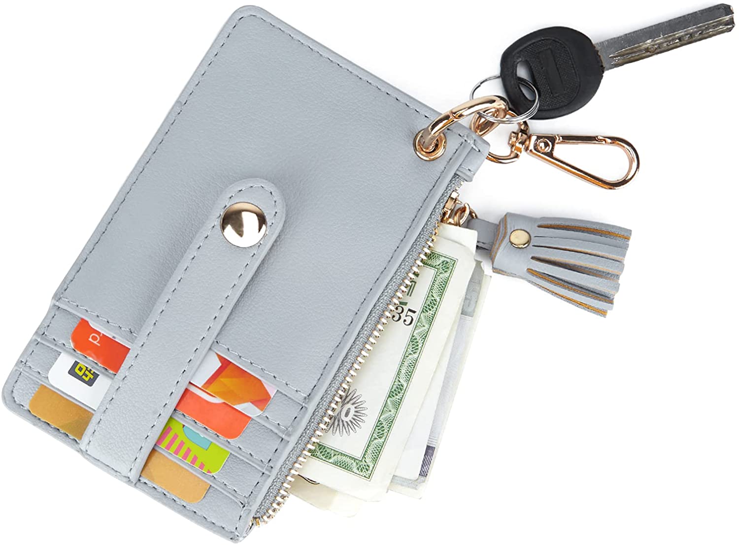 womens card holder keychain