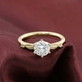 thumbnail image 2 of solitaire jewels 1.5CT Round Moissanite Nature Inspired Engagement Ring For Women, 14K Yellow Gold, 2 of 7
