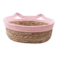 thumbnail image 5 of Cama para gatos tejida a mano, alfombrilla para rascar, alfombrilla para mascotas, cama refrescante de verano para perros, duradera rosa S, 5 of 9