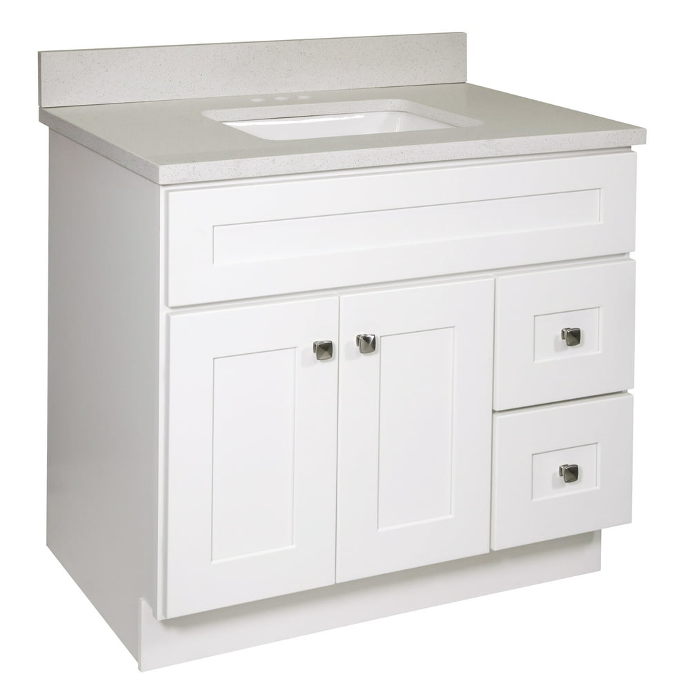 Design House Brookings 37 inch Unassembled 2Door 2Drawer Bathroom