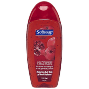 Softsoap Moisturizing Body Wash, Adult Body Wash Travel Size, Juicy Pomegranate and Mango, for All Skin Types, 20 Oz