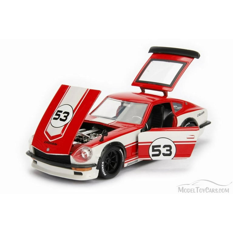 1972 Datsun 240Z Hard Top, Red w/ White - Jada 99102DP1 - 1