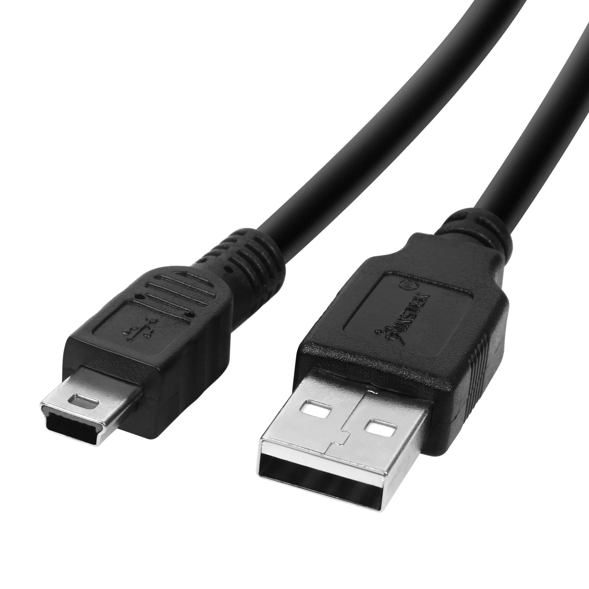 Insten 10' USB 2.0 A to Mini B 5pin Male Data Sync Charger Cable for GPS  Camera MP3 MP4 Speaker PS3 Controller