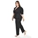thumbnail image 2 of Set pantalon y blusa corte peplum Roman Fashion /Tallas Extras, 4362 (Negro) negro 42, 2 of 5