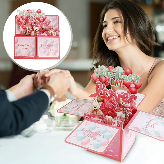 Kbndieu Greeting Cards Valentine's Day Handwritten Box Paper Carving Originality Festival Gift Home Essentials