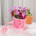 thumbnail image 3 of OIUR Bicycle Artificial Woven Flower Basket Tricycle Planter Large Capacity Multi-Function Decorative Nostalgic Plant Rack Flower Stand, 3 of 7