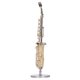 thumbnail image 4 of Miniature Copper Saxophone Model with Stand Mini Musical Instrument Ornaments Gifts, 4 of 5