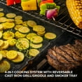 thumbnail image 3 of Nexgrill 4-Burner Natural Gas Grill with Side Burner and Griddle Insert, 627 SQ In Total Cooking Space, 59,000 BTUs Output, BBQ Grill Perfect for Outdoor Gatherings - 730-0958HE, 3 of 11