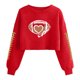 thumbnail image 3 of TaTaai Women Baseball Print Fashion Loose Casual Long Sleeve T Shirt Crew Neck Pullover Sports Sweatshirt Top for Daily Street Wear Gift, 3 of 5