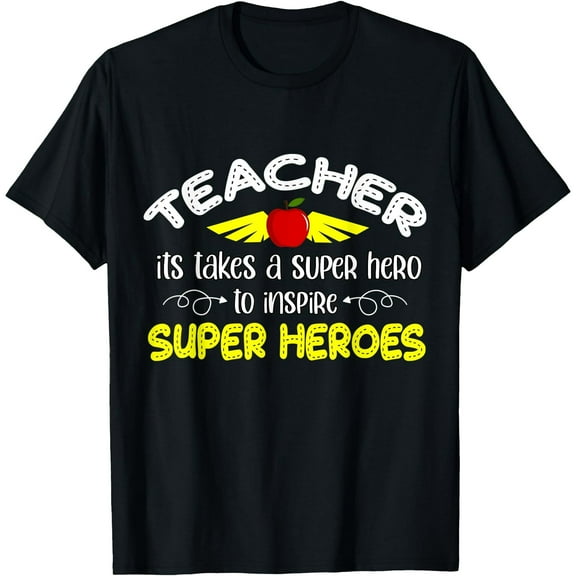 First Day School SuperHero Inspire Super Heros Teacher Women T-Shirt