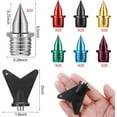 thumbnail image 2 of 140 Pieces 1/4 Inch Carbon Steel Track Spikes, 7 Colors Light Weight Spikes Track Shoes for Track and Field Sprinting Cross Country, 0.47 Grams, 2 of 5