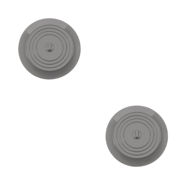 Ounissouiy Tapa de escurridor Recableght, colador de bañera de fregadero, tapón de silicona, tapa de escurridor, accesorios de baño duraderos y gris 2piezas Ounissouiy CBP136363