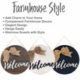 thumbnail image 5 of TX USA 12in Reversible Black Welcome Hanging Sign for Front Door Decor - Rustic Door Hangers, 5 of 8