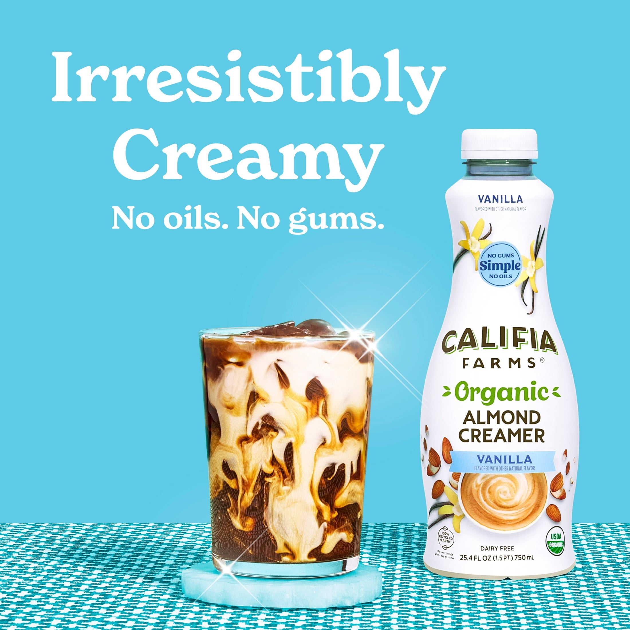 Califia Farms Organic Vanilla Almond Milk Coffee Creamer 25.4 Fluid Ounces