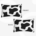 thumbnail image 4 of Daiia Cow Print Black White Bedding Waterproof Pillow Protector Zippered Queen – Bed Bug Proof Pillow Encasement-14"x20", 4 of 9