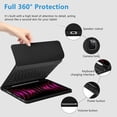 thumbnail image 6 of Detachable Bluetooth Keyboard Folio with Pencil Holder for 11-inch iPad Air M3/M2, 10.9-inch iPad Air 4th/5th Gen & 11-inch iPad Pro (2018–2022),Black, 6 of 8