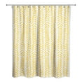 thumbnail image 2 of Creative Products Yellow Modern Herringbone 71x74 Shower Curtain, 2 of 7