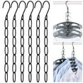 thumbnail image 3 of Hariumiu Metal Chain Hanger Metal Chain Clothes Hanger Organizer with 7 Slots Collapsible Vertical Space Saving Hanger for Wardrobe Organization Clothes, 3 of 8
