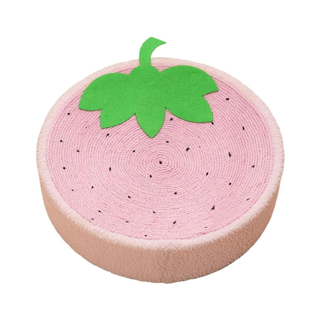 TISHITA Chat Griffoir Lit Jouet Interactif Scratch Bol 2 en 1 Griffes Mignon Fraise Grind