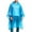 Blue, variant on Ceisia Men Portable Hooded Rain Poncho Lightweight Waterproof Reusable Loose Rain Cape Non Disposable Raincoat For Hiking Camping Travel Outdoor Activity Gift