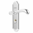 thumbnail image 2 of With Keyed Entry Door Lock Silent Double Latch Irregular Stainless Steel Door Handle Lock for Bedroom Hotel Balcony, 2 of 8