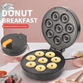 thumbnail image 3 of Doughnut Maker Machine, Non-stick Doughnut Snack Maker Machine,Makes 8 Mini Donuts,Easy Clean Non-stick Plates,Create Vegan, 3 of 5