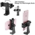 thumbnail image 3 of AFAITH Universal Cell Phone Tripod Adapter, Vertical Bracket Smartphone Holder can be Rotated 360 Degrees Compatible, 3 of 5